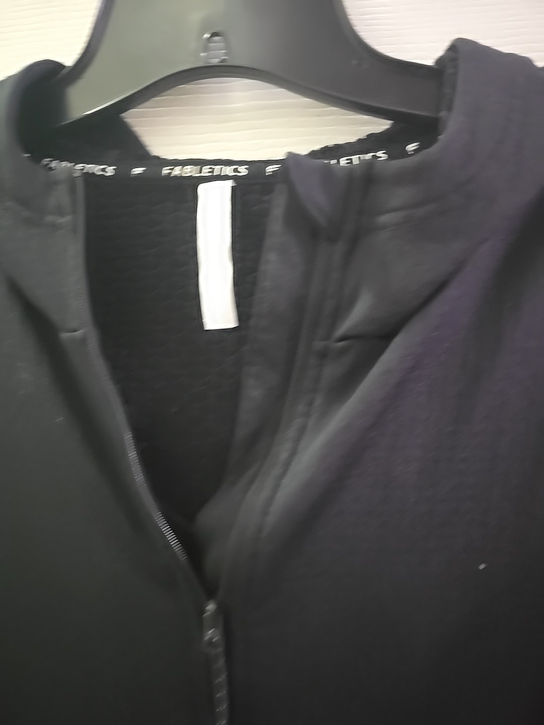 Fabletics Full Zip Athletic Running Black Hoodie … - image 3