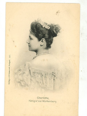 Vintage Postcard Princess Charlotte of Schaumburg-Lippe Queen of Württemberg