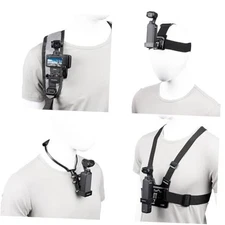  4in1 DJI Osmo Pocket 3 Accessories Kit,Chest Mount Harness,Neck Holder,Head 