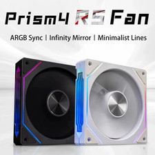 Customs Paid by Seller  120mm ARGB PC Case Fan Infinity Mirror PWM 5V