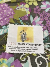 Hot Mama Cover Ups Nursing Cover Flora Handmade Unbranded—New