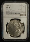 1891 Silver Morgan Dollar NGC AU58