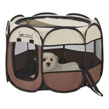 Pop Up Hundelaufstall Telford 58x91x91 cm f&uuml;r Innen- und Au&szlig;enbereich en.casa