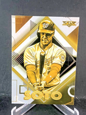 2020 Juan Soto Topps Fire Gold Minted Base # 47 Washington Nationals Nats 🔥