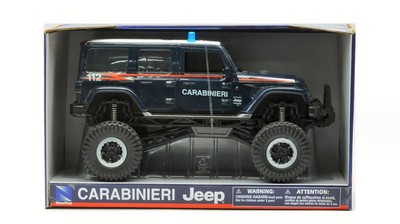 NEW RAY 1/18 JEEP SAHARA BIG WHEELS CARABINIERI MODELLINO STATICO DIECAST