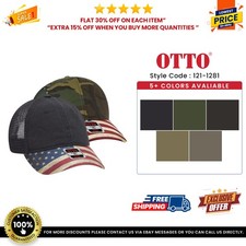 OTTO CAP 6 Panel Low Profile Mesh Back Trucker Dad Hat - 121-1281