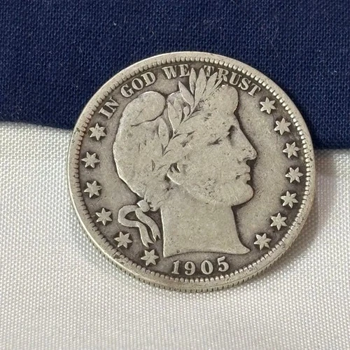 1905 Barber Half Dollar 50C 90% Silver