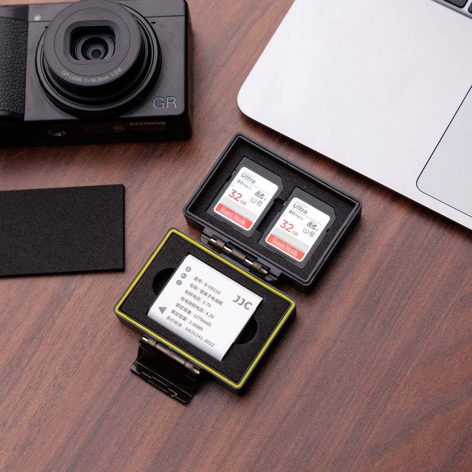 JJC LI-92B Battery SD Card Case for Olympus Stylus XZ-2 iHS SP-100 Tough TG-6 5 - Image 3 of 4