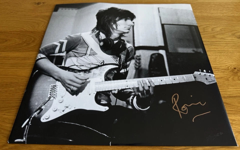 Ronnie Wood SIGNED Fearless LP Vinyl Cover EXACT PHOTO PROOF The Rolling Stones - Image 2 of 4