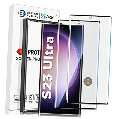  for Samsung Galaxy S23 Ultra Screen Protector Tempered Glass, 3D Curved Glass 