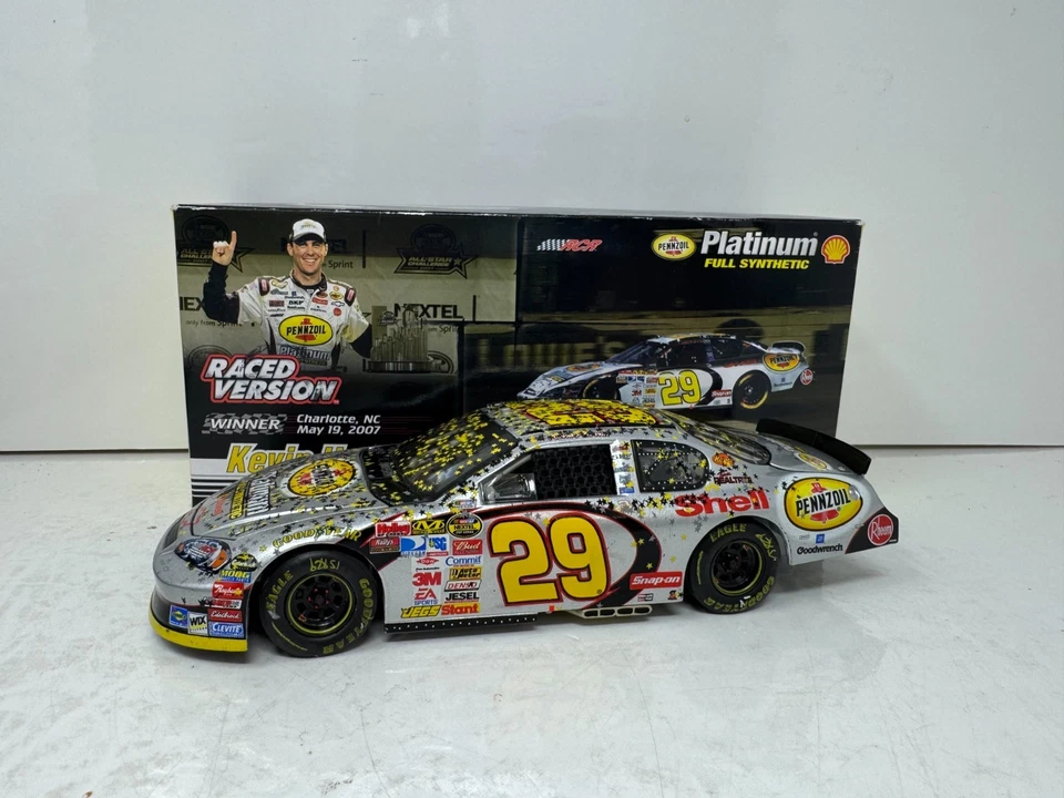 Motorsports Authentics Nascar #29 Kevin Harvick Pennzoil Win 1:24 Diecast Foto 3 de 4