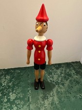 Wood Carved Pinocchio Articulated Doll By Mastro Geppetto Made in Italy 12