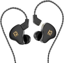 KBEAR KS1 Earphones in Ear Monitor Super Bass Wired without Mic, Black