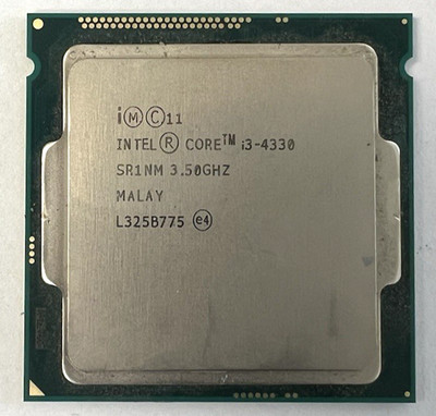 Lot of (2) Intel Core i3-4330 3.5 GHz 5 LGA 1150 Desktop CPU Processor SR1NM
