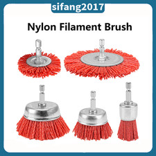 Nylon Cup Brush Abrasive Wire Wheel Brush For Drill Rotary Tool Wood Polishing