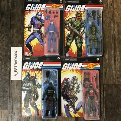 G.I. Joe Classified Series Retro Cardback Lot Of 4 Cobra Commander Sgt Stalker .