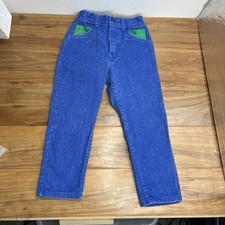 Vintage 80 s OshKosh Denim Jeans Toddler 4T Made In USA Lined Wild West