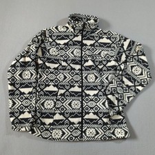 Columbia Fleece Benton Springs Jacket Women's Size M Geometric Print Full Zip