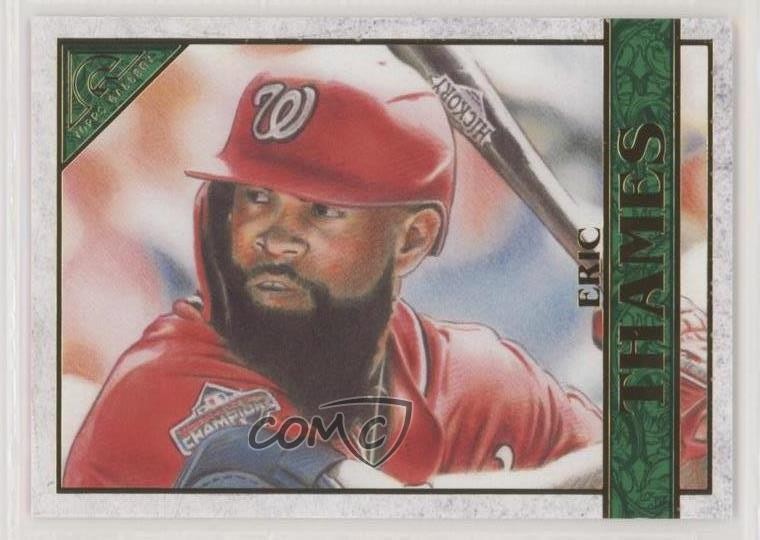 2020 Topps Gallery Green 4/99 Eric Thames #90 ut4