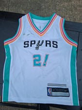 Nike San Antonio Spurs NBA Coyote Jersey 3T Duncan Tribute 75th Anniversary 