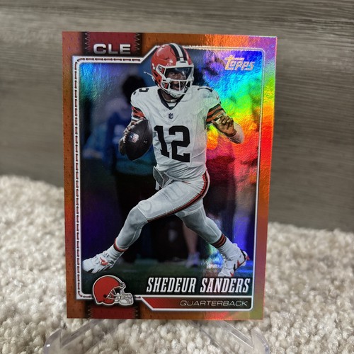 2026 Topps Flagship Shedeur Sanders Orange Rainbow Foil /25 SP Cleveland Browns