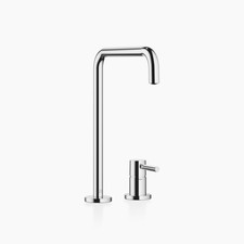 Batterie deux trous Dornbracht META SQUARE avec rosaces individuelles, déchar...