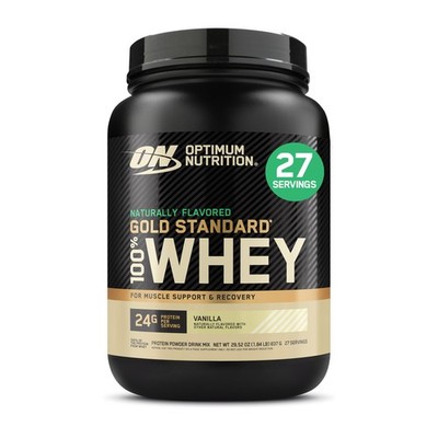 Whey Protein Powder 100% Gold Standard Naturally Flavored Vanilla 1.9lb Optimum