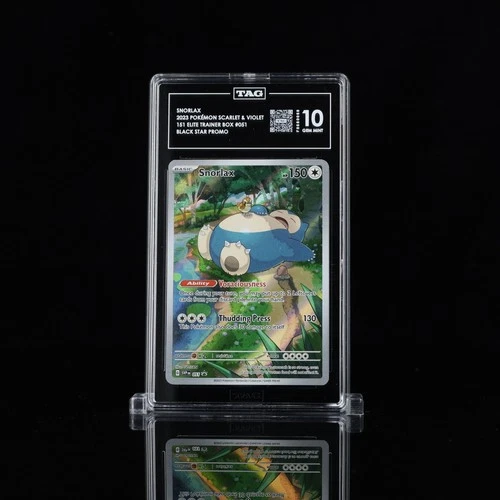 Pokemon Scarlet & Violet 151 ETB Promo Snorlax 051 TAG 10 Black Star Promo