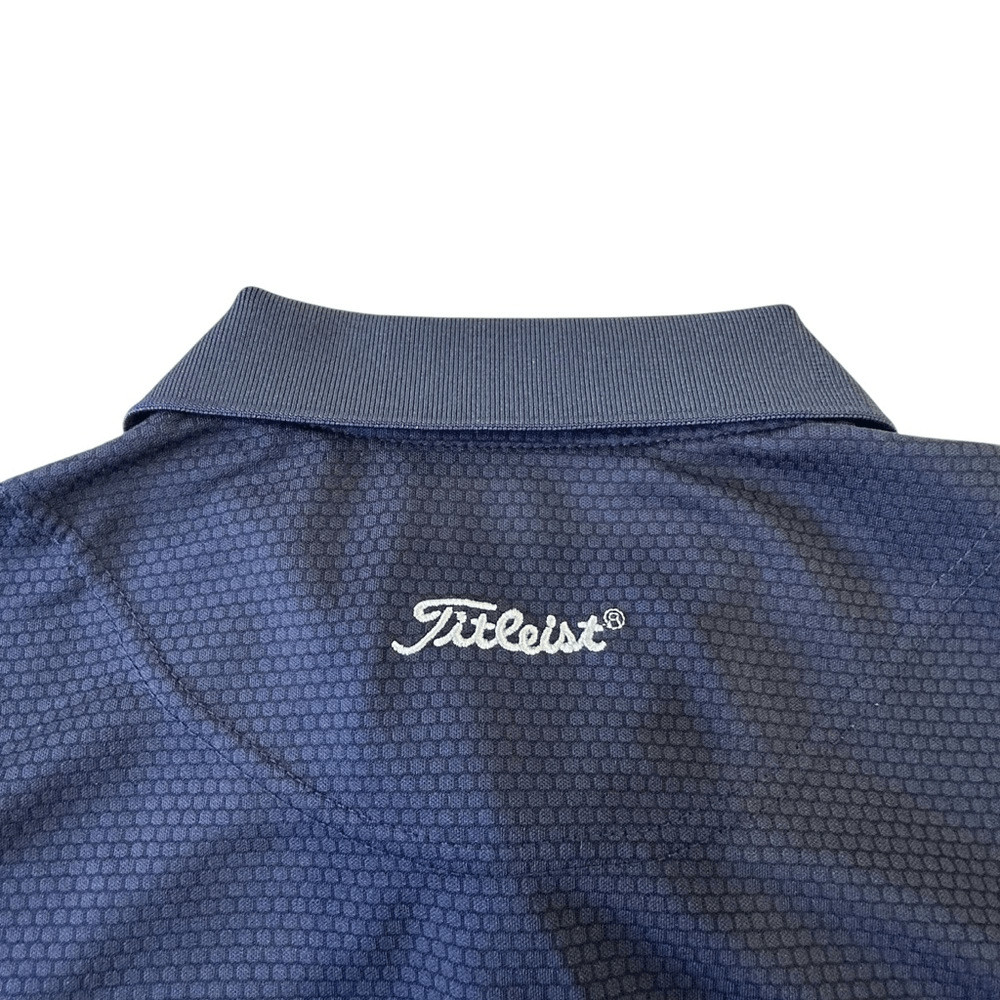 Titleist Men's Honeycomb Pattern Solid Navy Blue … - image 4