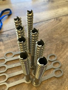 (8) Soviet (USSR) Titanium Ice Screws