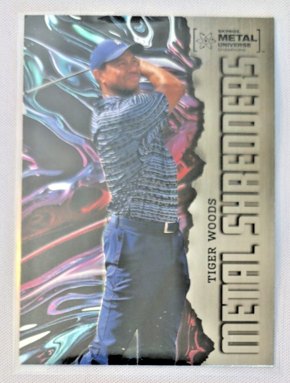 2022 Skybox Metal Universe Champions - Metal Shredders Tiger Woods #125