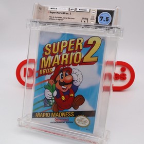 NES Nintendo SUPER MARIO BROS. 2 BROTHERS II - WATA GRADED 7.5 A! NEW & Sealed!