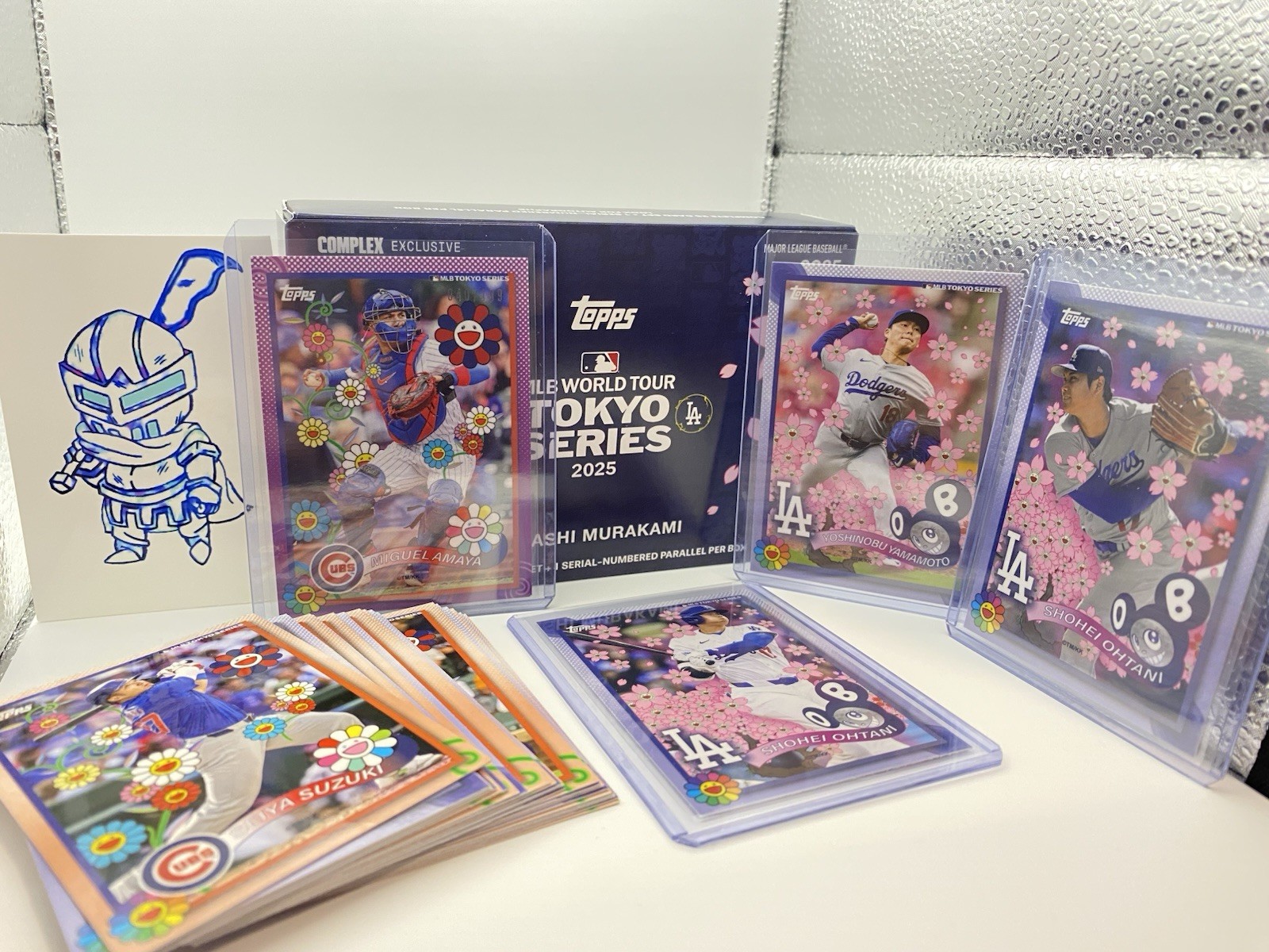 Juego completo Topps Tokyo Series Takashi Murakami 2025 con Miguel Amaya 040/199