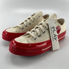 Converse Chuck 70 CDG Ox Pristine Red Egret A01796C Mens 5 Womens 7