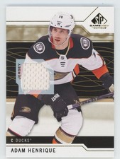 2018-19 SP Game Used Gold Jersey Relic Adam Henrique Jersey 1 color Anaheim