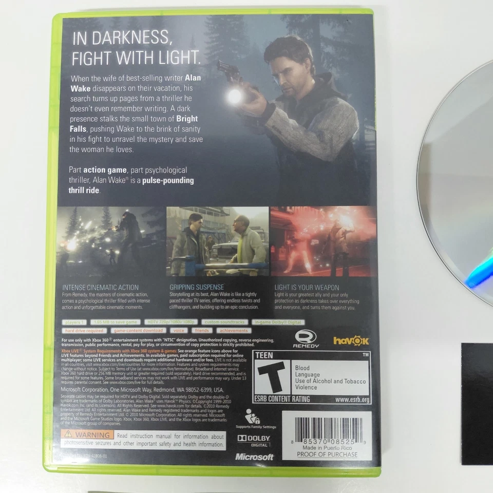 Alan Wake (Xbox 360) CIB EN Manual - Image 3 of 4