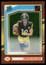 2024 Clearly Donruss Clearly Rated Rookie Orange #77 Roman Wilson Auto /249 FB