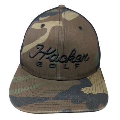 Hacker Golf Snapback Trucker Hat Multi One Size Adjustable Embroidered New Era