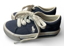 Polo Ralph Lauren Toddler Canvas Sneakers Navy Blue US 6.5