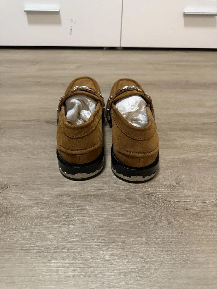 TOGA VIRILIS X SSENSE Exclusive Tan Suede Loafers Size: 46 SKU: 242688M23102007 - Image 3 of 4