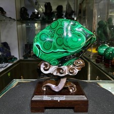 8.8LB Natural luster peacock rock cluster rough mineral sampl+base