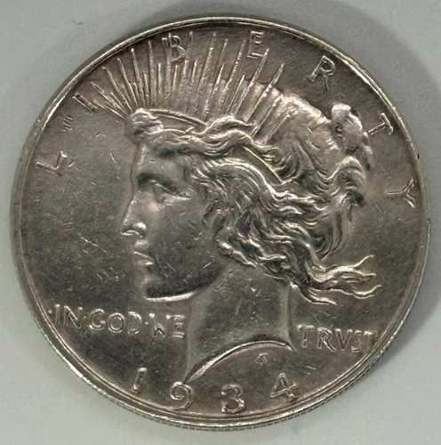 1934 D Peace Silver Dollar BU Uncirculated MS++ Better Date U.S. $1 Coin WOW!!