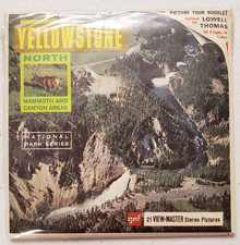 View-Master Yellowstone North Mammoth  Canyon Areas 3 Reels Packet Complete
