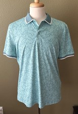 NWT G/Fore Men's Golf Short Sleeve " Stars " Polo Shirt Size L Color MNE