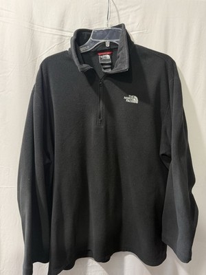 The North Face Men's Black Fleece 1/4 Zip Pullover Sweater Size XL