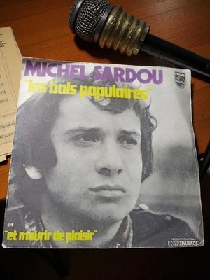 Vinyl 45 Türme alt Michel Sardou Retro Sammlung französisches Lied Vintage