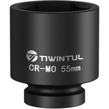 55mm Impact Socket 1-inch Drive 6 Point Designcr-mo Heavy Duty 55mm1 Pcs 55mm Impact Socket 1-inch Drive 6 Point Designcr-mo Heavy Duty 55mm1 Pcs