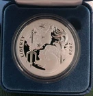 2024 US Mint Liberty & Britannia 1 oz .999 Silver Proof Medal in OGP w/ COA