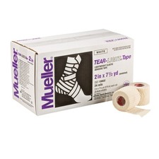 Mueller Tear-Light Elastic Athletic Stretch Tape : 2 in. x 7-1/2 yds. White  