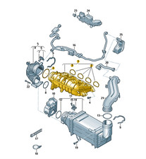 Original Saugrohr Ansauganlage Audi Seat Skoda VW 1.5 TSI 05E129709S Neu